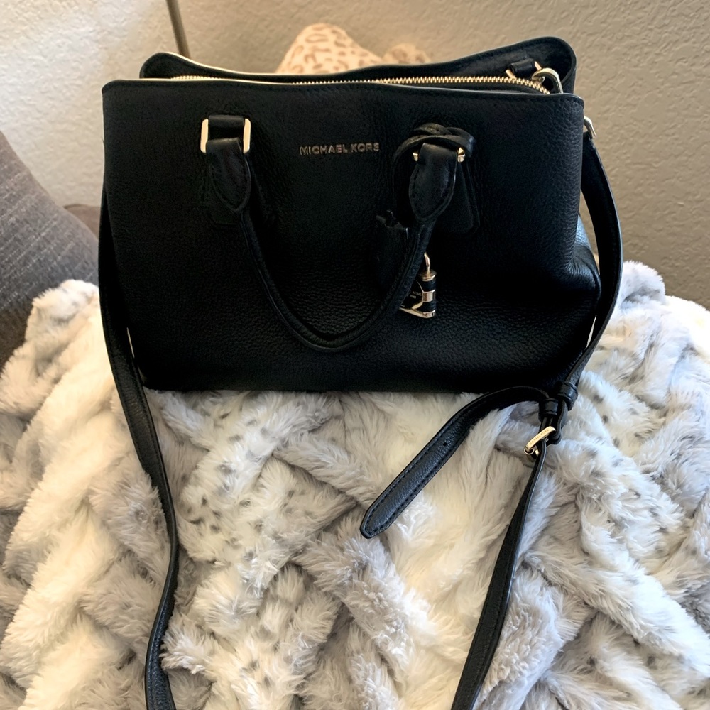 Michael Kors Crossbody Black Leather Handbag